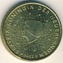 Euro - 50 Euro Cent - Netherlands - 1999 - Brass - KM# 239 - Obv: Head left among stars Rev: Value and map - 0